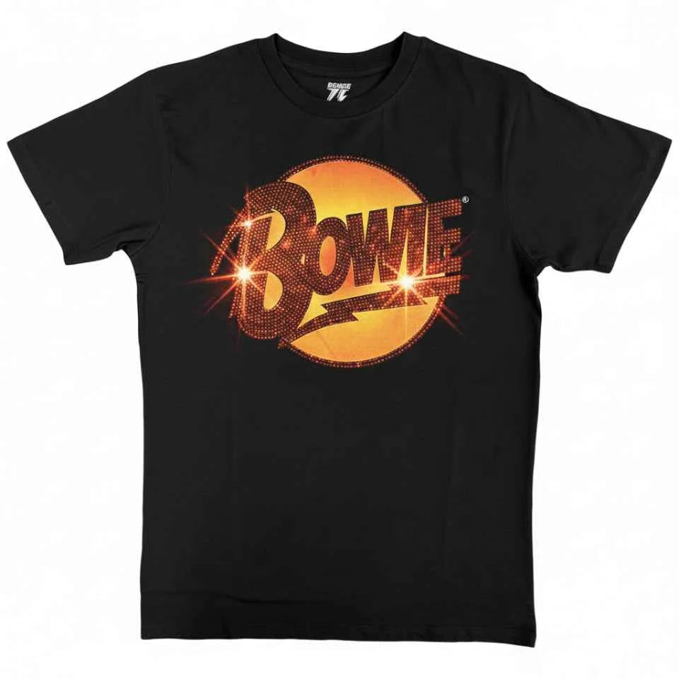 David Bowie Unisex Diamond Dogs Embellished Logo T-Shirt