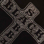 Black Sabbath Cross Embellished T-Shirt - Hexael