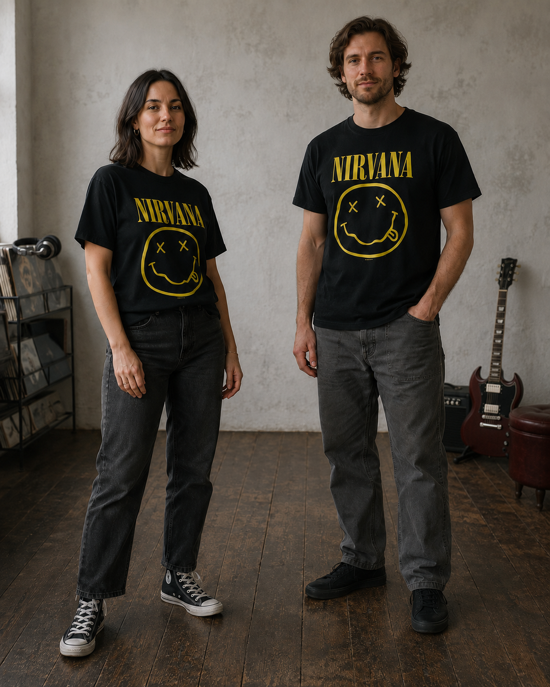 Nirvana Yellow Happy Face T-Shirt