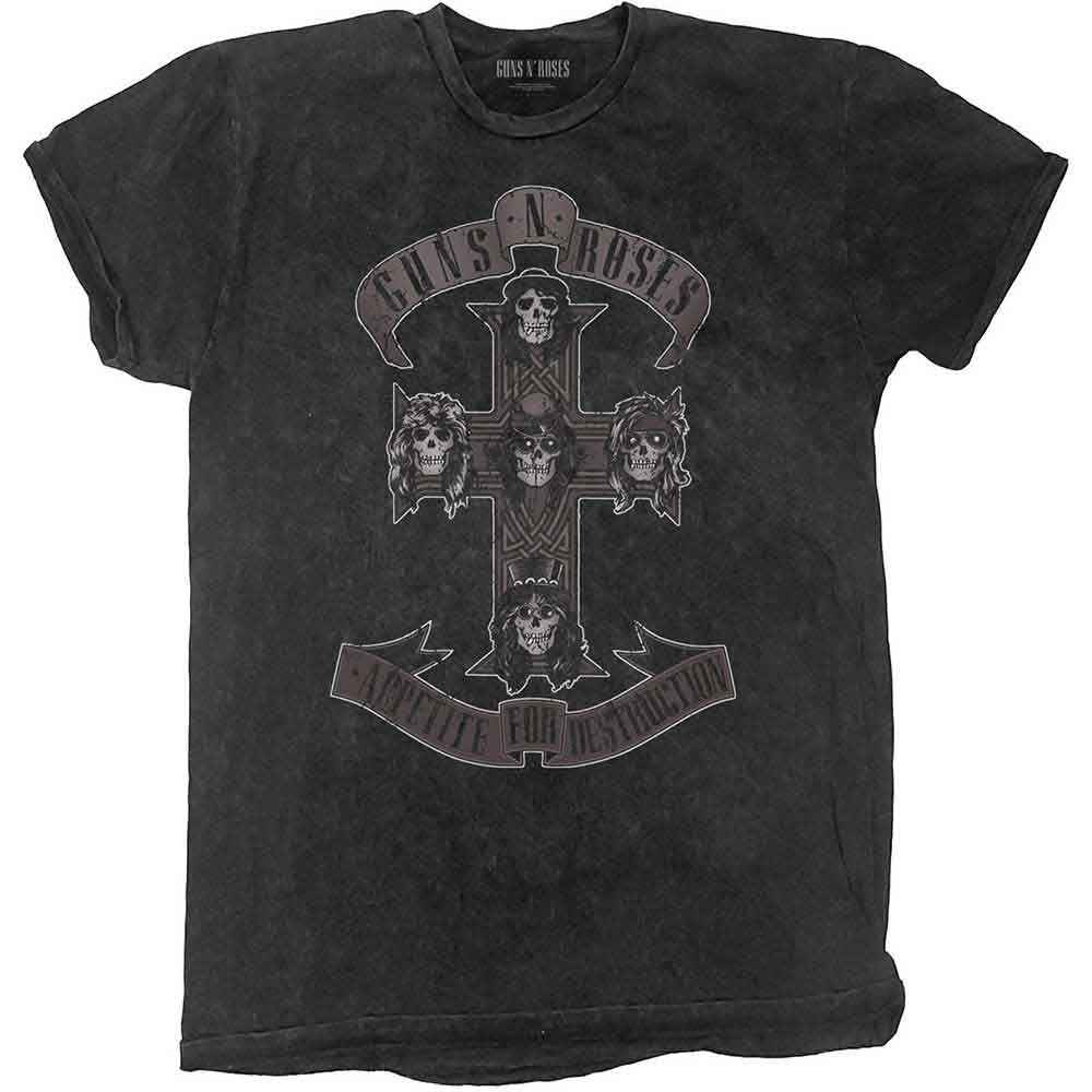 Guns N' Roses Monochrome Cross T-Shirt - Hexael