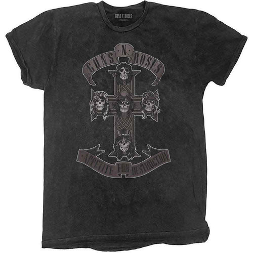 Guns N' Roses Monochrome Cross T-Shirt - Hexael