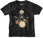 Skeleton Drummer  kids T-shirt - Hexael