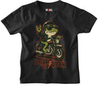 Moto Rock Frog Kids T-shirt - Hexael