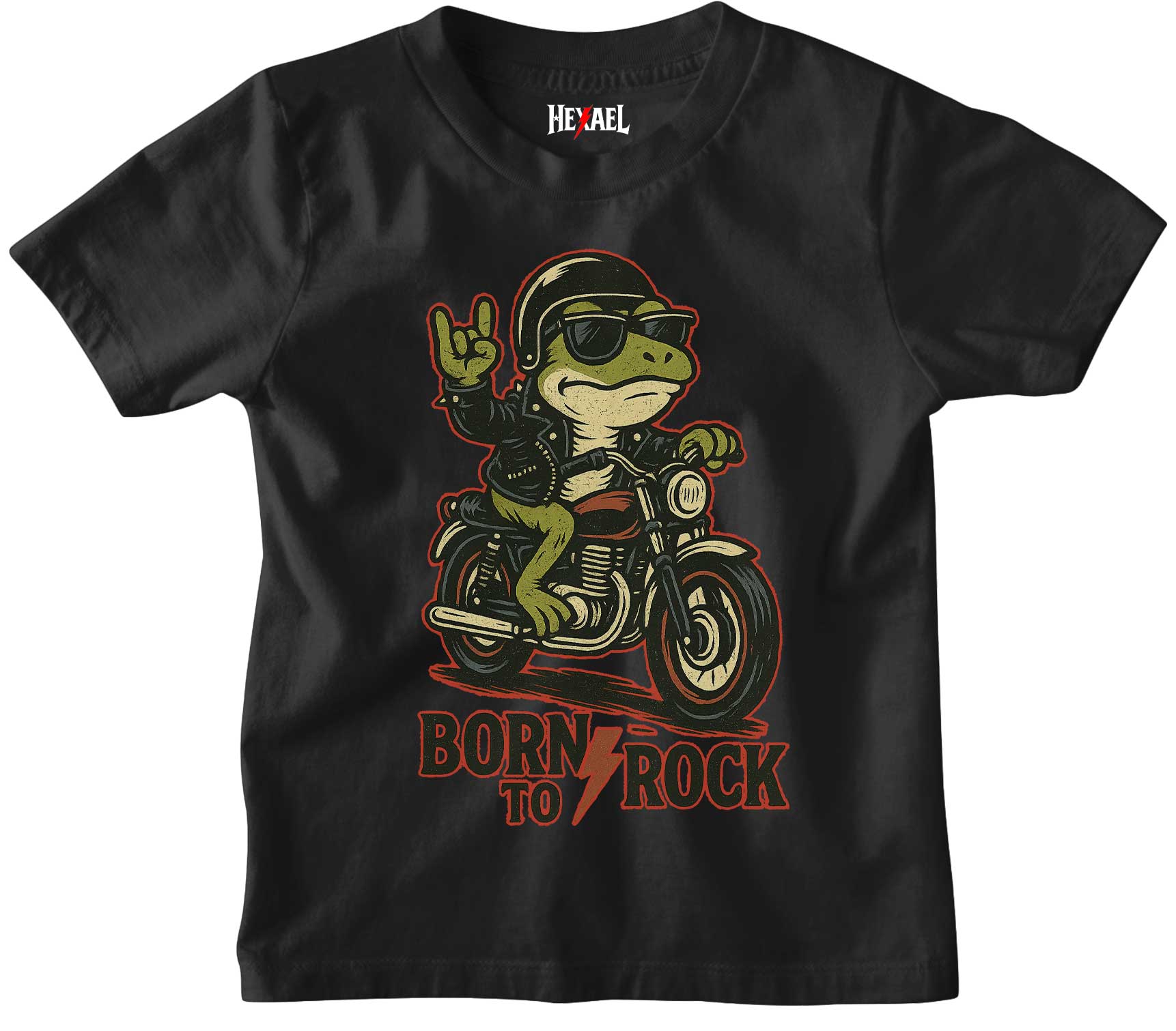 Moto Rock Frog Kids T-shirt