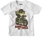 Moto Rock Frog Kids T-shirt - Hexael