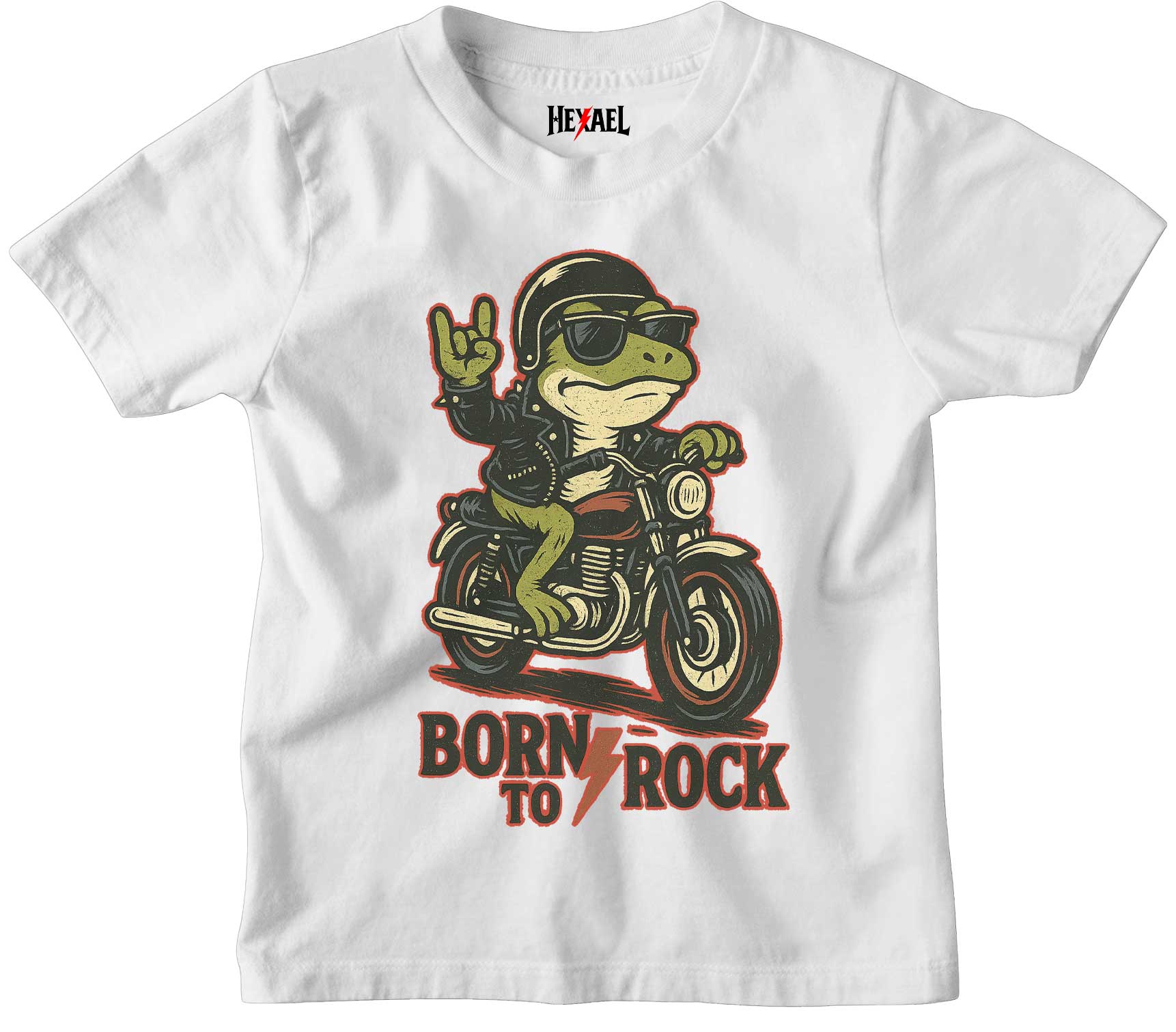 Moto Rock Frog Kids T-shirt