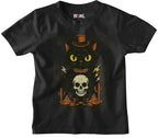 Skull Kitten Kids T-shirt - Hexael