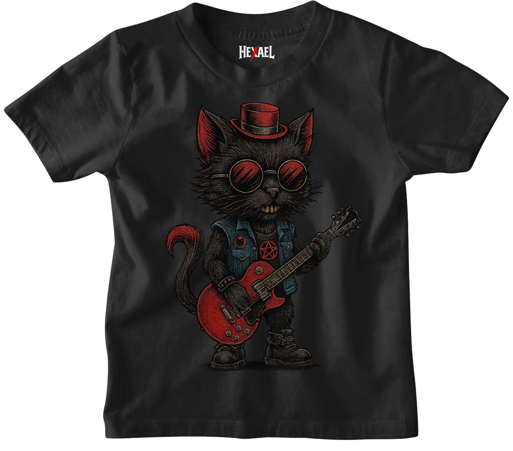 Rock Legend Cat Kids T-shirt