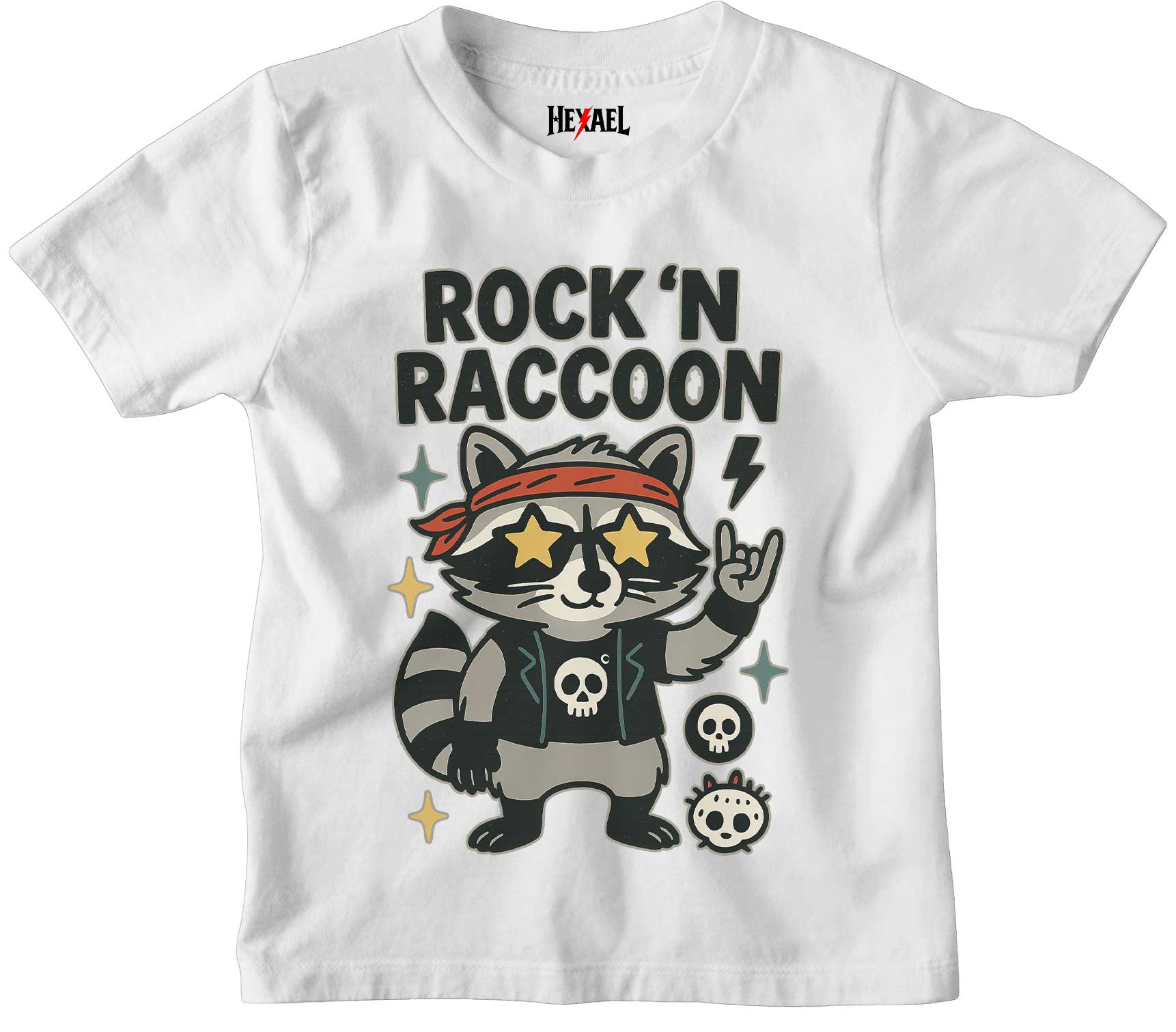 Rocking Raccoon Kids T-shirt