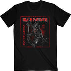 Iron Maiden Senjutsu Cover Distressed Red T-Shirt - Hexael
