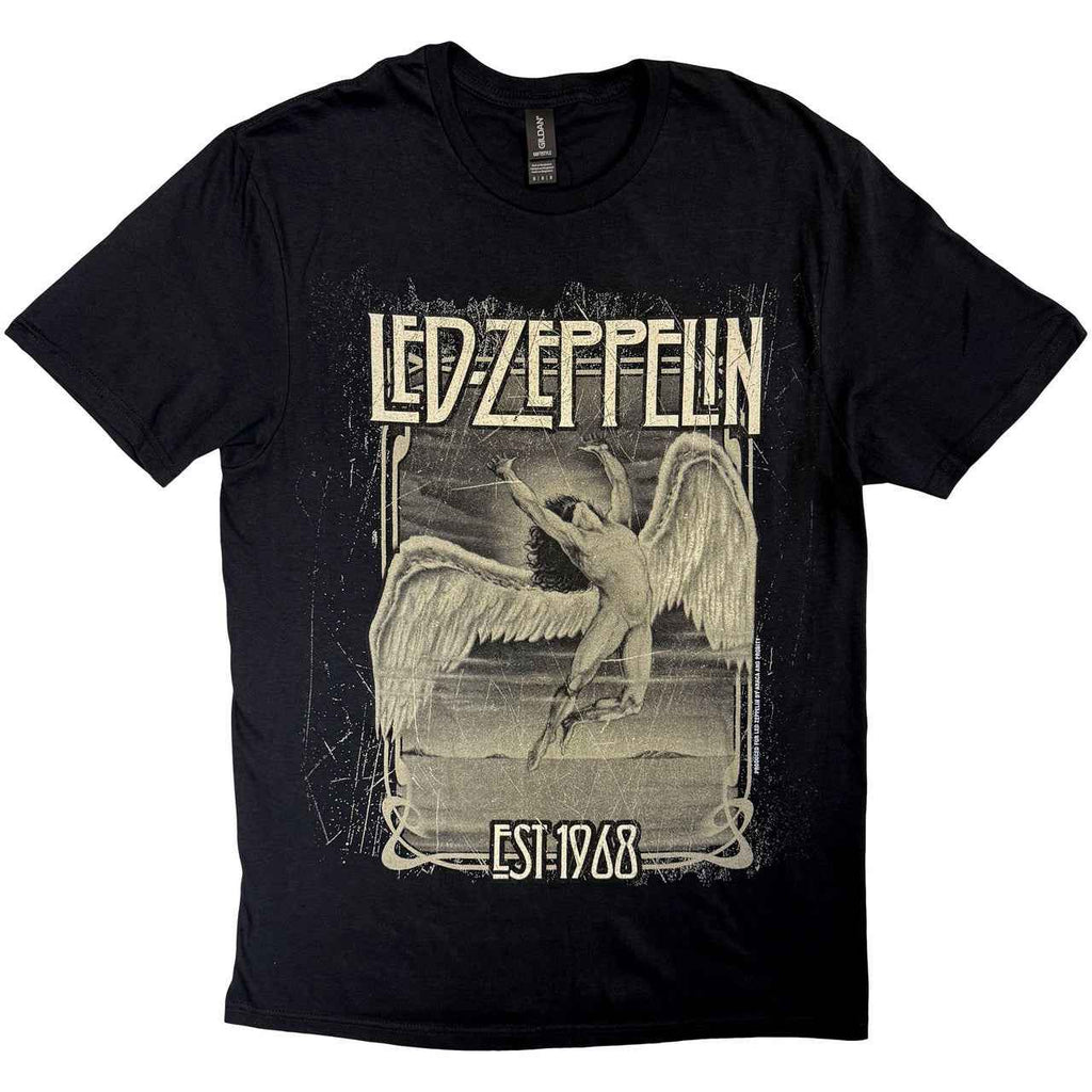 Led Zeppelin Faded Falling T-Shirt - Hexael