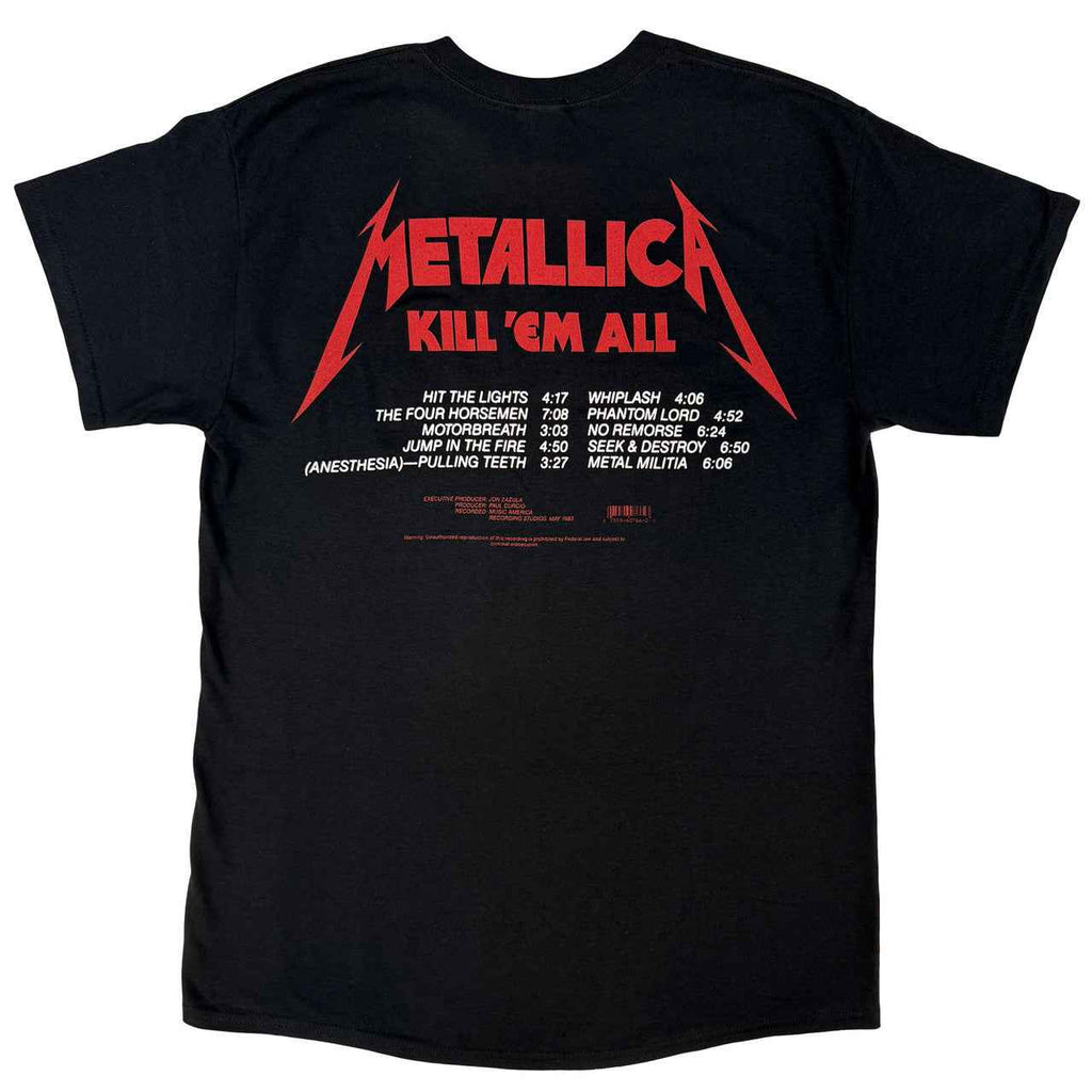 Metallica Kill 'Em All Tracks T-Shirt