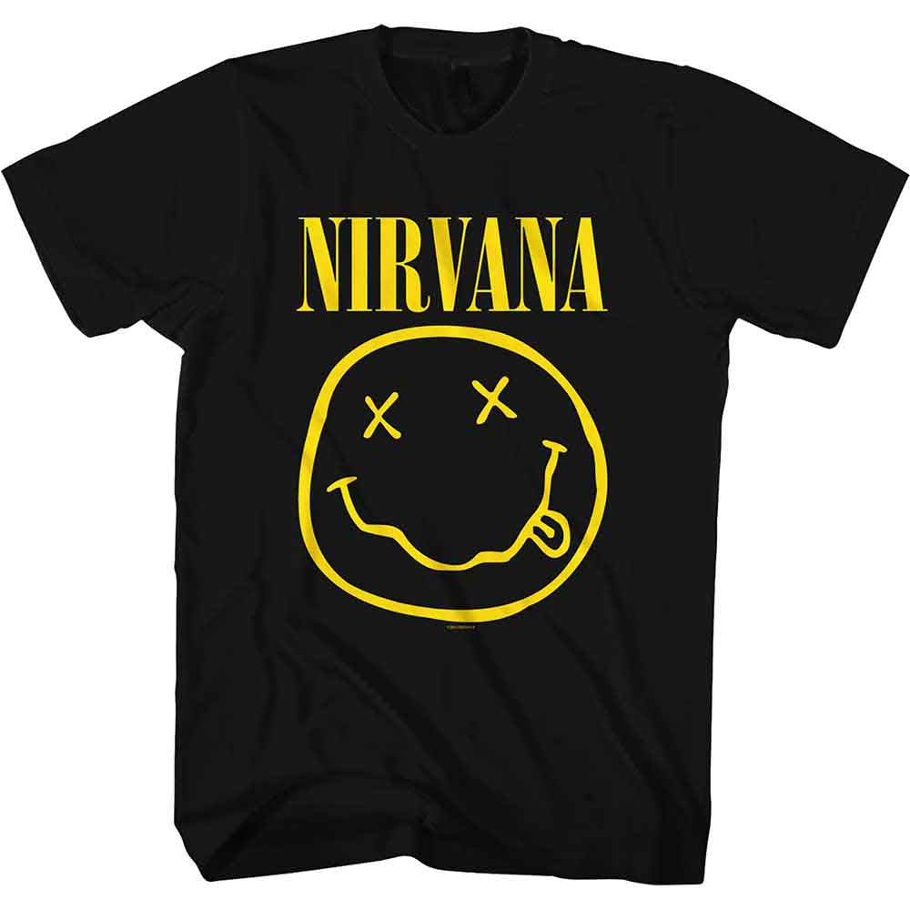 Nirvana Yellow Happy Face T-Shirt - Hexael