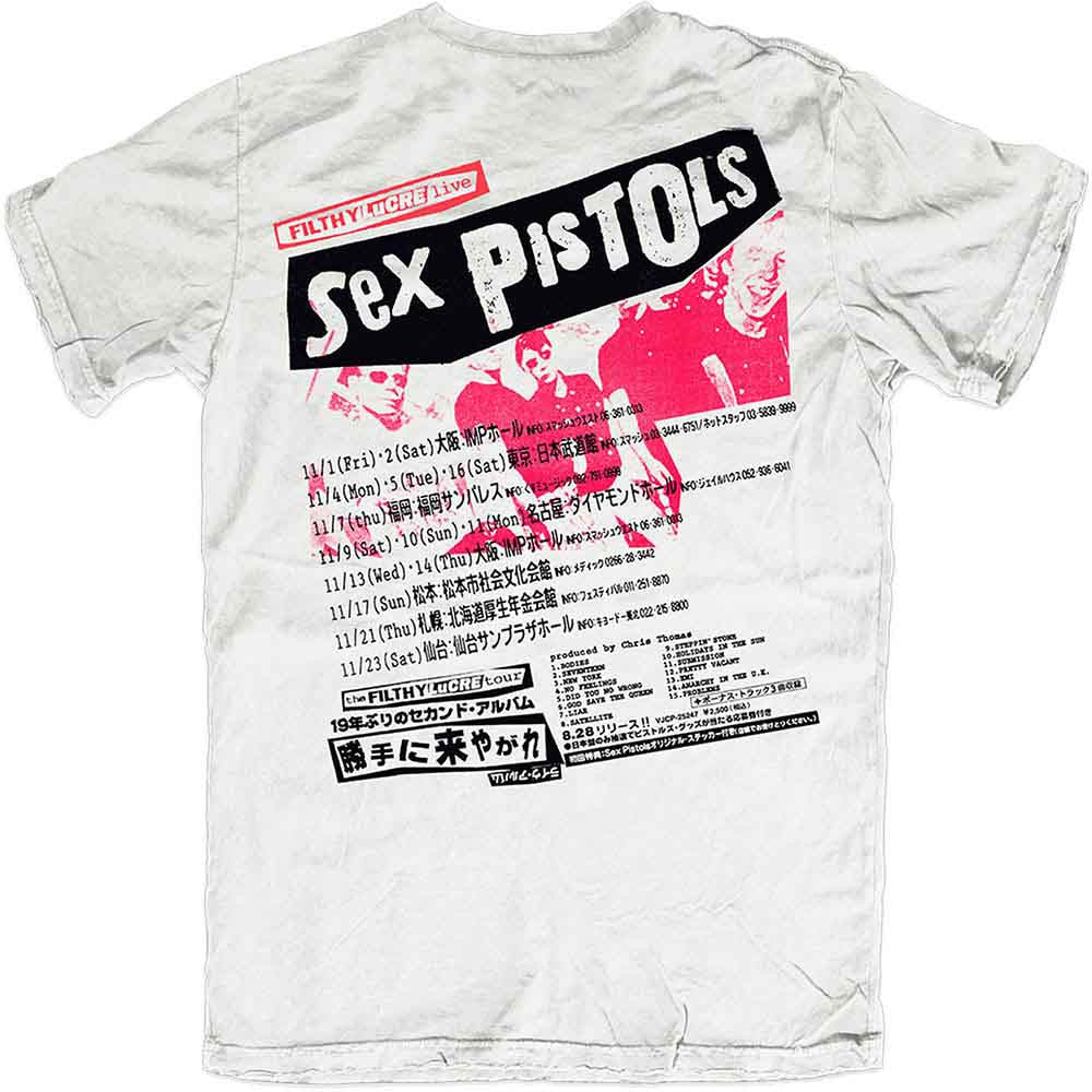 The Sex Pistols Filthy Lucre Japan T-Shirt