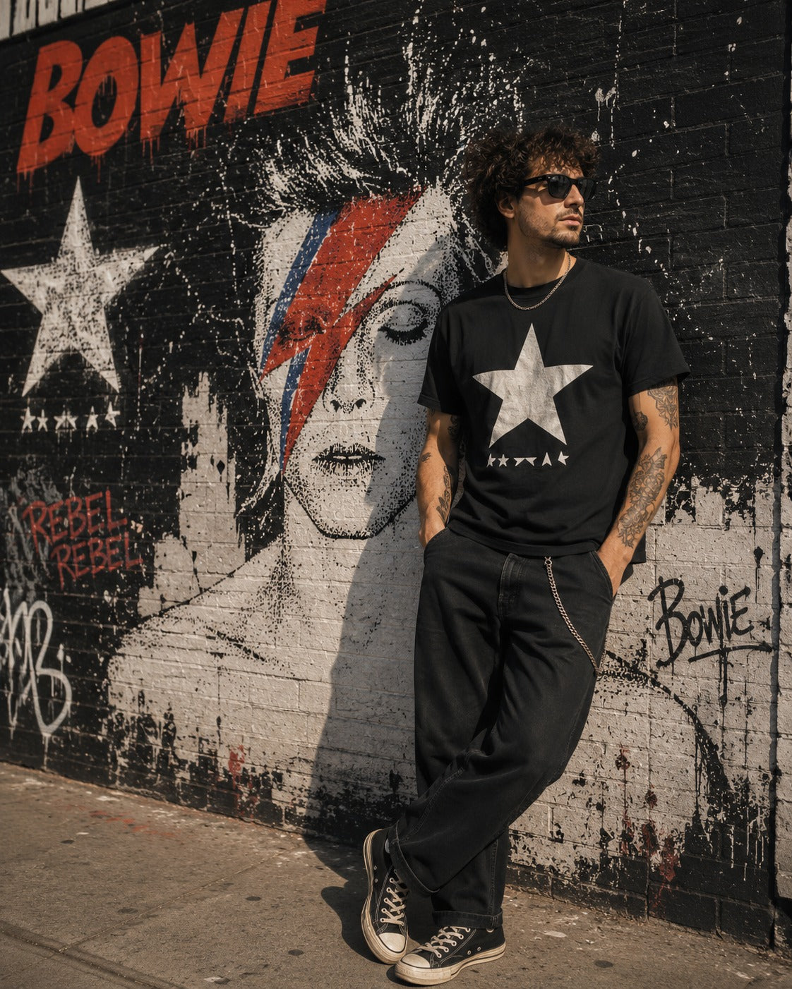 David Bowie Blackstar White T-Shirt