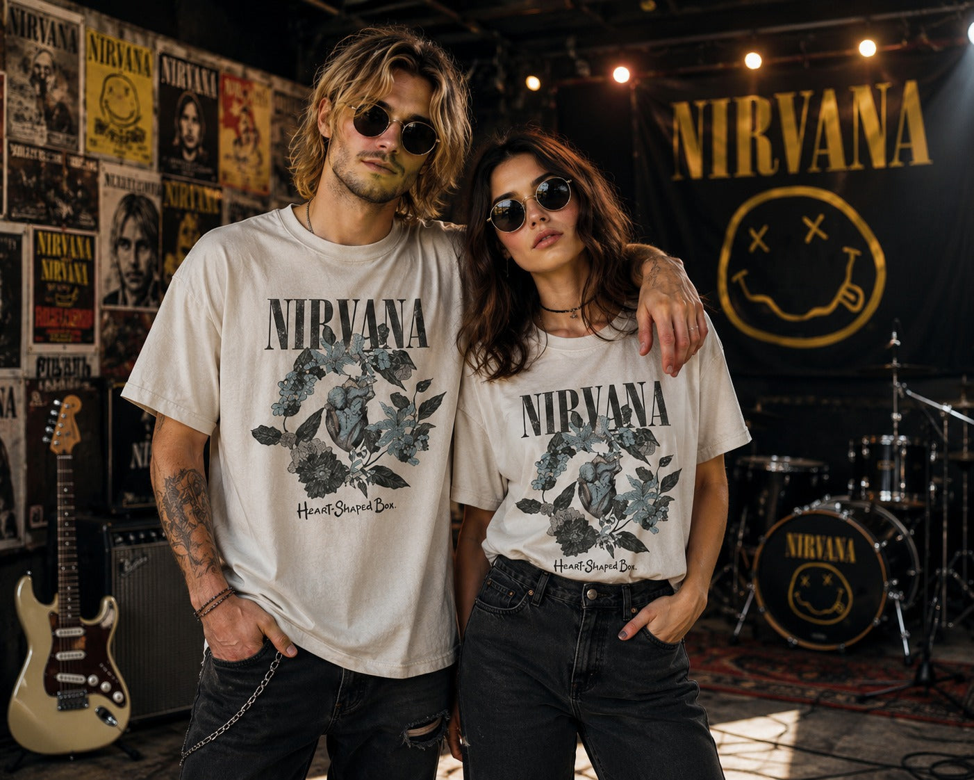 Nirvana Heart Shape Box T-Shirt