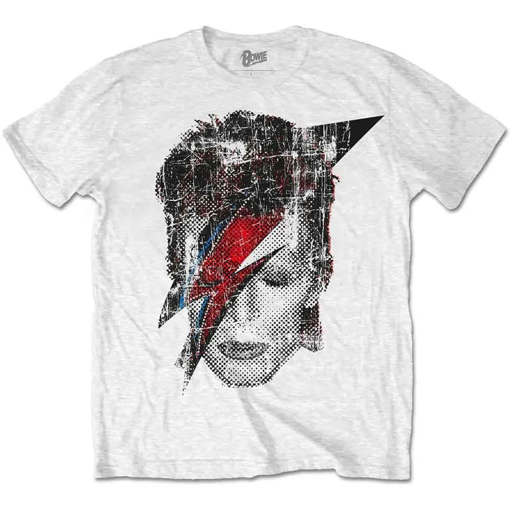 David Bowie Halftone Flash Face T-Shirt - Hexael